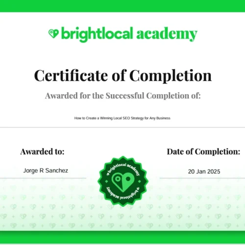 brightlocal certification